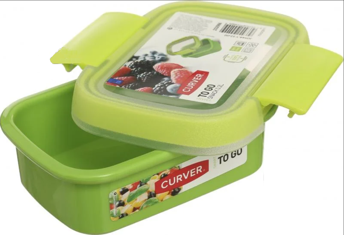 Контейнер із кришкою Curver To Go Snack 200 мл зелений